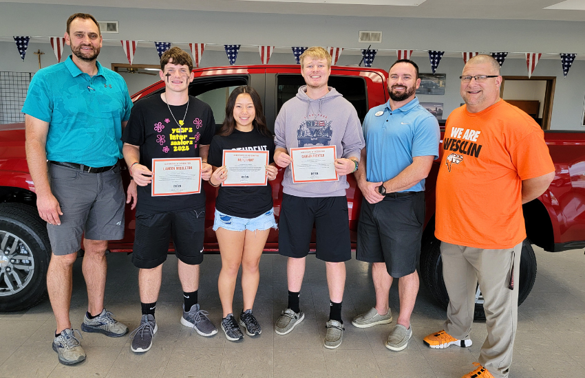 Deien Chevrolet sponsors the Wesclin High School Senior of the Month awards for academic, athletic and extracurricular achievements.